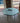 50359 Vintage Octagonal Glass Top Table