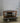 96462 Vintage Glass and Wood Entertainment Stand