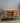 65815 Vintage Wooden Office Desk with Brass Accents